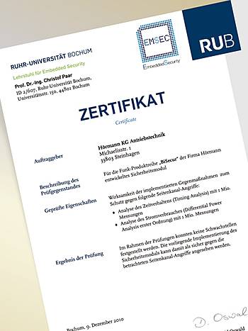 Bežični sustav BiSecur s certifikatom o sigurnosti